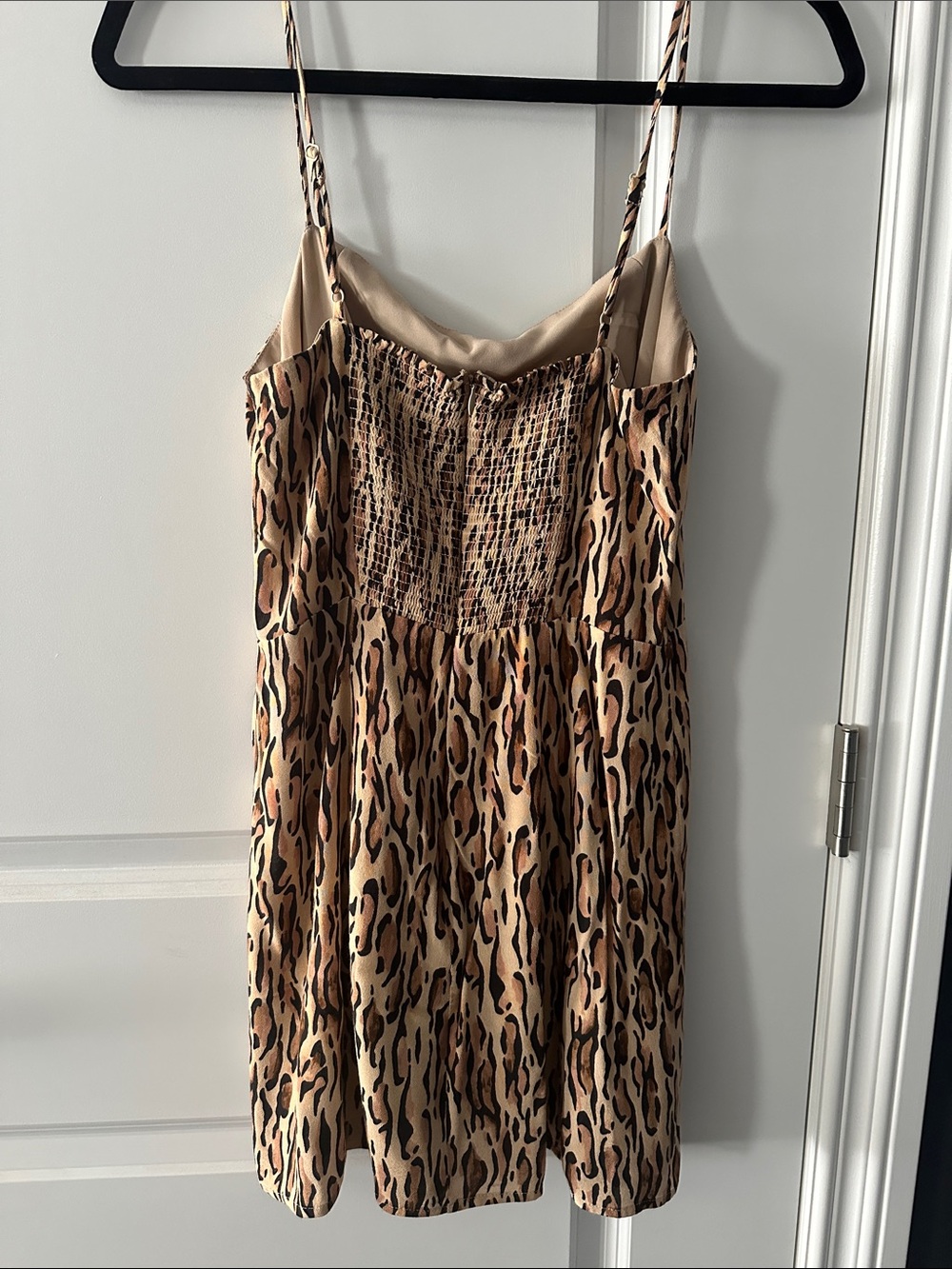 Aritzia Sunday Best Leopard Chiara Side Slit Mini Dress Size 4 - Picture 4 of 6